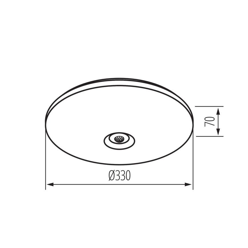 LED-loftlampe med bevægelses- og skumringssensor FOGLER LED/17W/230V Ø 33 cm