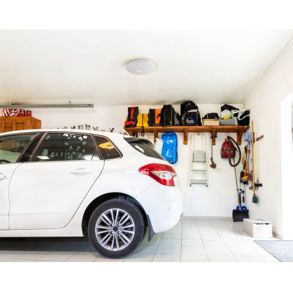 LED loftlampe med bevægelses- og skumringssensor FOGLER LED/24W/230V Ø 38 cm