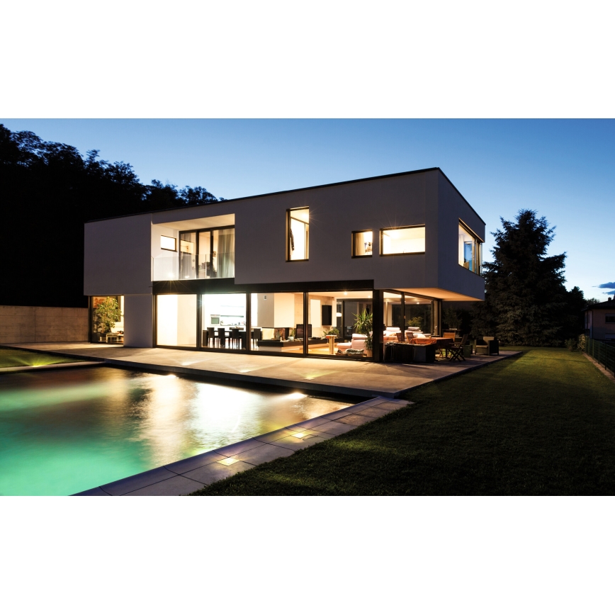 LED udendørs indfældet indkørselslys GORDO LED/1W/230V 9,5x9,5 cm IP67 rustfrit stål