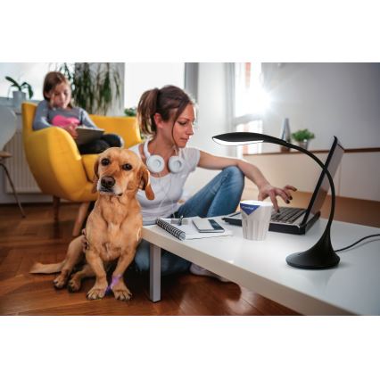 Fleksibel LED bordlampe dæmpbar FRANCO LED/6,8W/230V sort