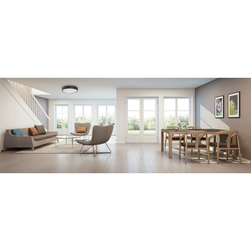 Loftlampe JASMIN 3xE27/20W/230V fyrretræ ø 47,5 cm wenge
