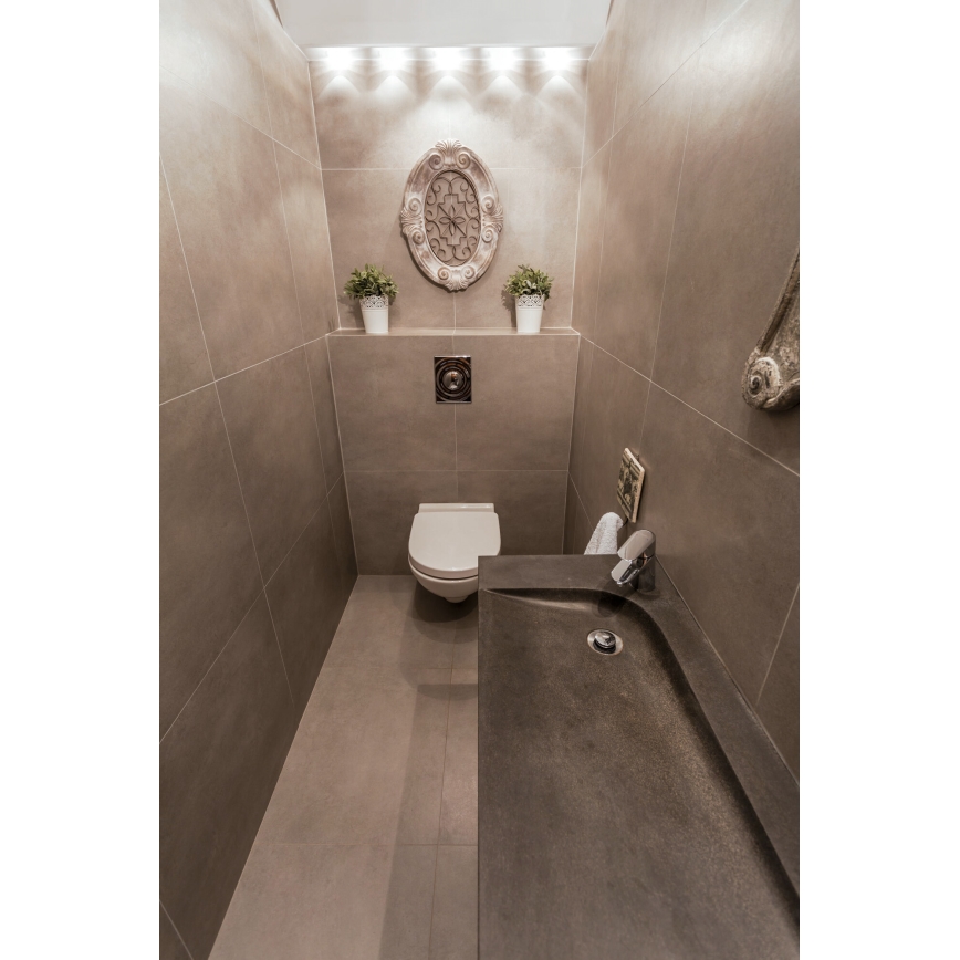 Udendørs LED indbygningslampe IMBER LED/1W/12V 4000K diameter 3 cm 30 lm IP65 sort