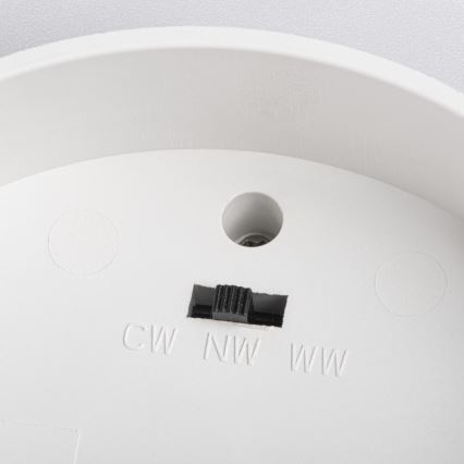 LED-spot SONOR LED/6W/230V 3000/4000/5700K + LED/1,5W 2200K Ø 9 cm hvid