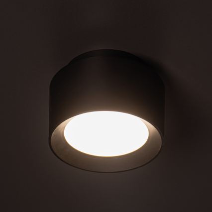 LED-spotlampe SONOR LED/12W/230V 3000/4000/5700K + LED/1,5W 2200K Ø 14 cm sort