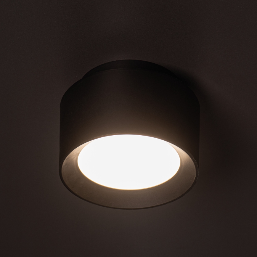 LED-spotlampe SONOR LED/12W/230V 3000/4000/5700K + LED/1,5W 2200K Ø 14 cm sort