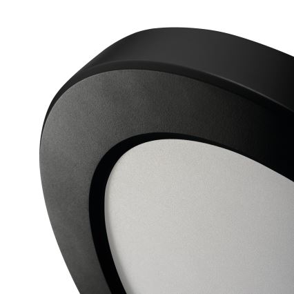 LED lofts-/indbygningslampe med bevægelsessensor 2-i-1 ERGA LED/17W/230V 3000/4000/6500K sort