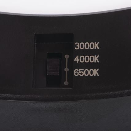 LED lofts-/indbygningslampe med bevægelsessensor 2-i-1 ERGA LED/17W/230V 3000/4000/6500K sort