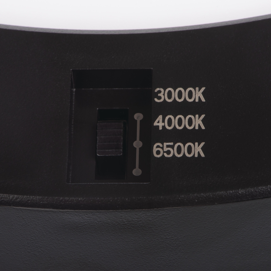 LED lofts-/indbygningslampe med bevægelsessensor 2-i-1 ERGA LED/17W/230V 3000/4000/6500K sort