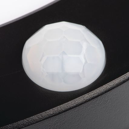 LED lofts-/indbygningslampe med bevægelsessensor 2-i-1 ERGA LED/17W/230V 3000/4000/6500K sort