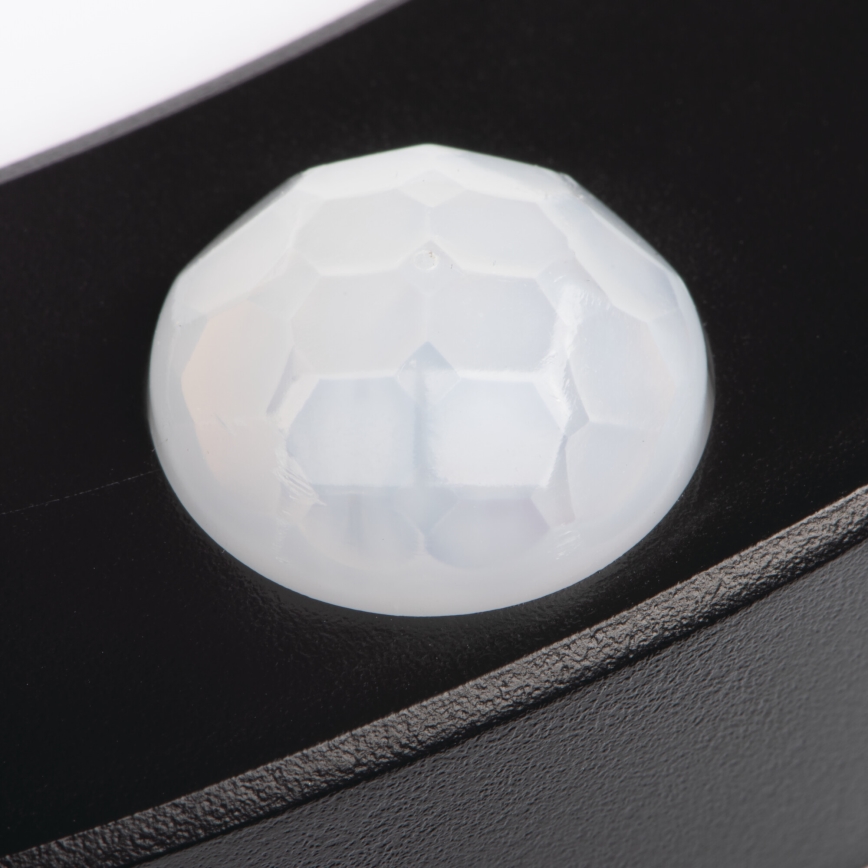 LED lofts-/indbygningslampe med bevægelsessensor 2-i-1 ERGA LED/17W/230V 3000/4000/6500K sort