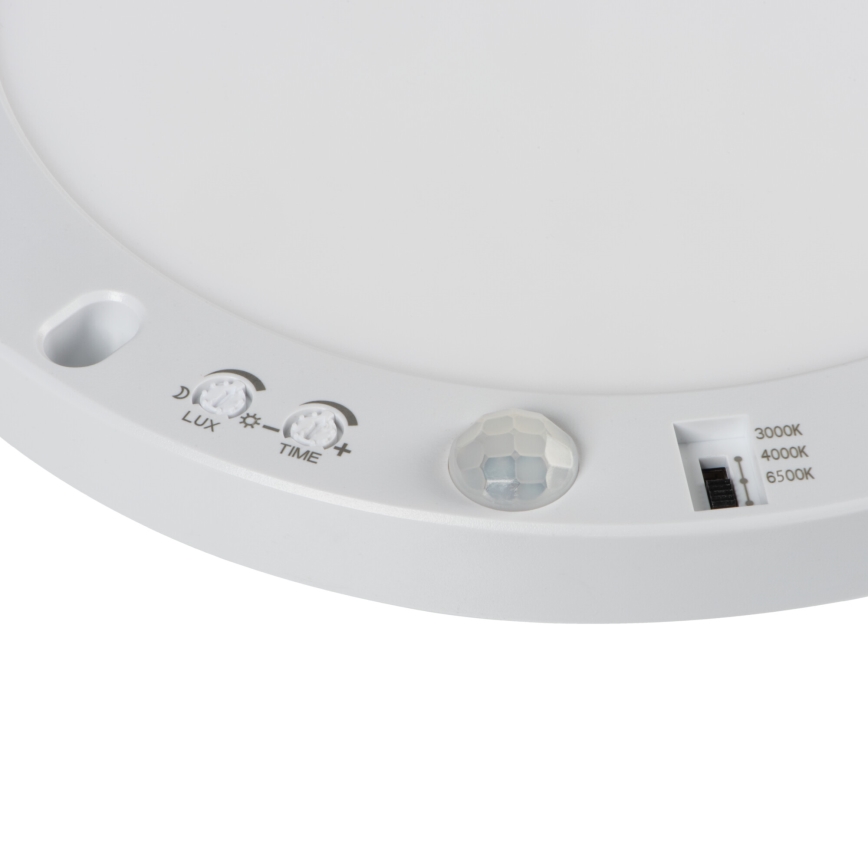 LED Loft/Indbygningslampe med bevægelsessensor 02.01.2001 ERGA LED/17W/230V 3000/4000/6500K hvid