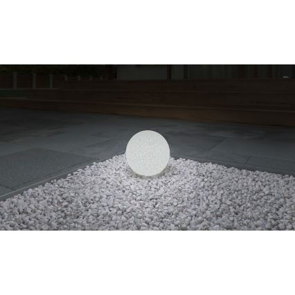 Udendørslampe STONO 1xE27/15W/230V Ø 20 cm IP65
