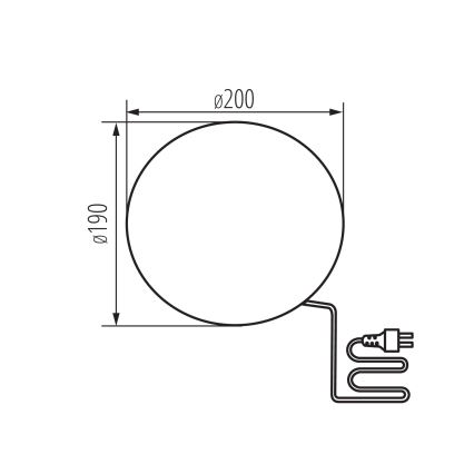 Udendørslampe STONO 1xE27/15W/230V Ø 20 cm IP65
