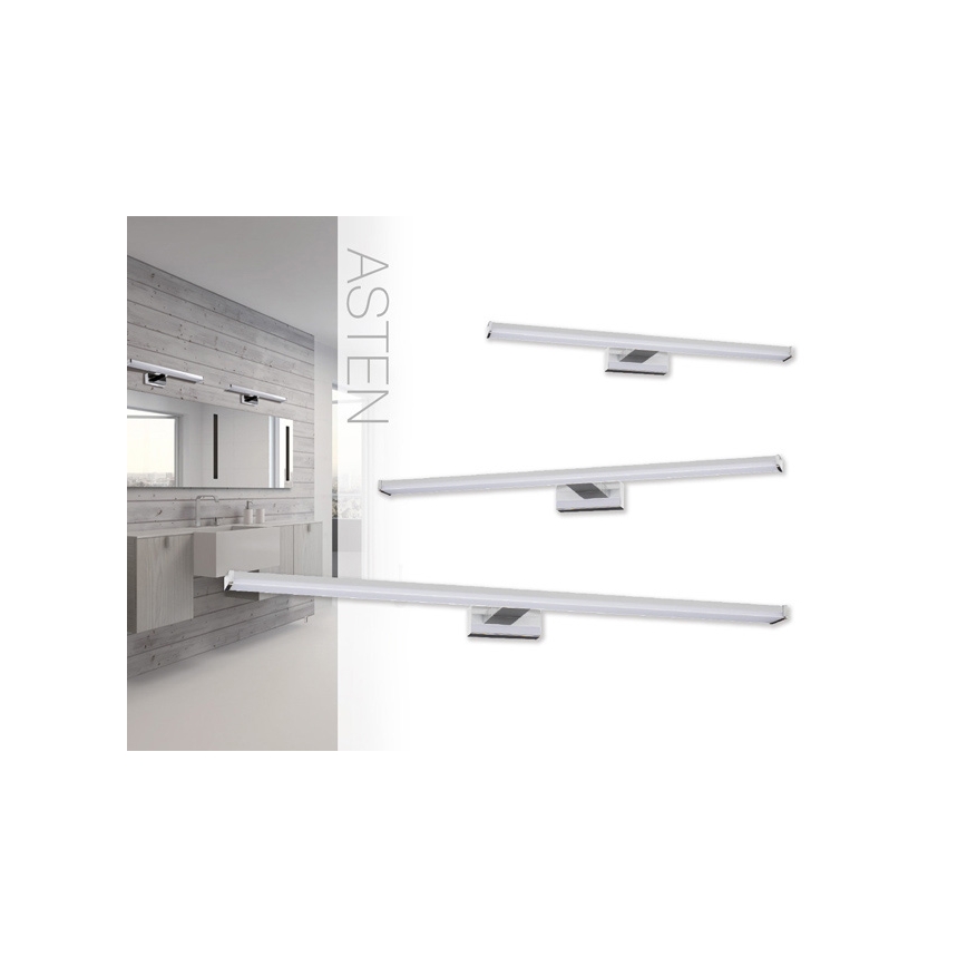 LED spejllampe til badeværelse ASTEN LED/15W/230V IP44 skinnende krom