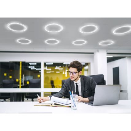 LED Indbygningsramme AVAR LED/40W/230V 4000K diameter 59 cm