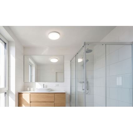 LED loftlampe med bevægelses- og skumringssensor VARSO LED/22/30W/230V 3000/4000/6500K Ø 33 cm IP54
