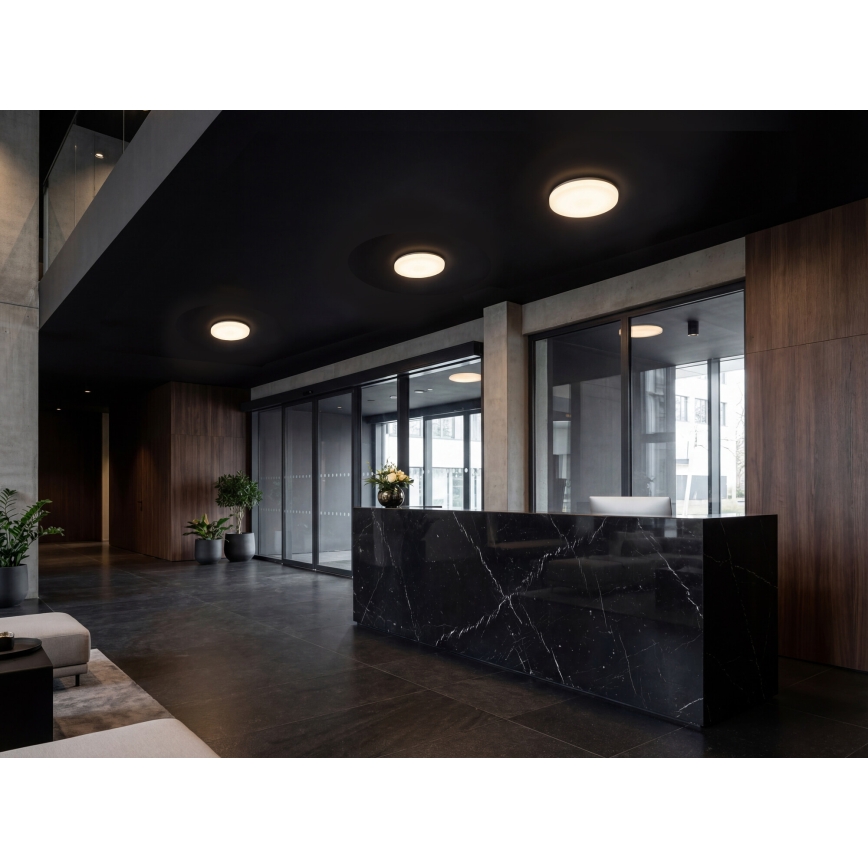 LED loftlampe med bevægelses- og skumringssensor VARSO LED/22/30W/230V 3000/4000/6500K Ø 33 cm IP54