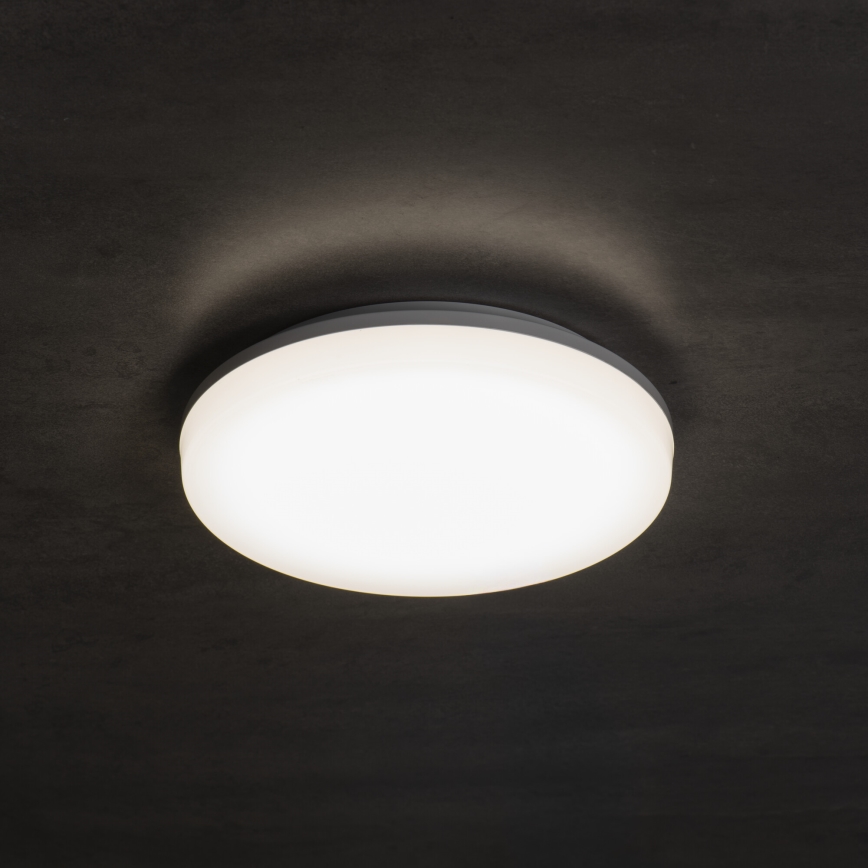LED loftlampe med bevægelses- og skumringssensor VARSO LED/22/30W/230V 3000/4000/6500K Ø 33 cm IP54