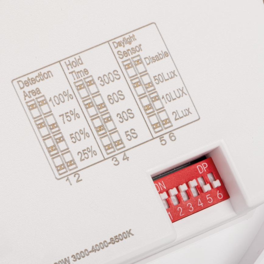 LED loftlampe med bevægelses- og skumringssensor VARSO LED/22/30W/230V 3000/4000/6500K Ø 33 cm IP54