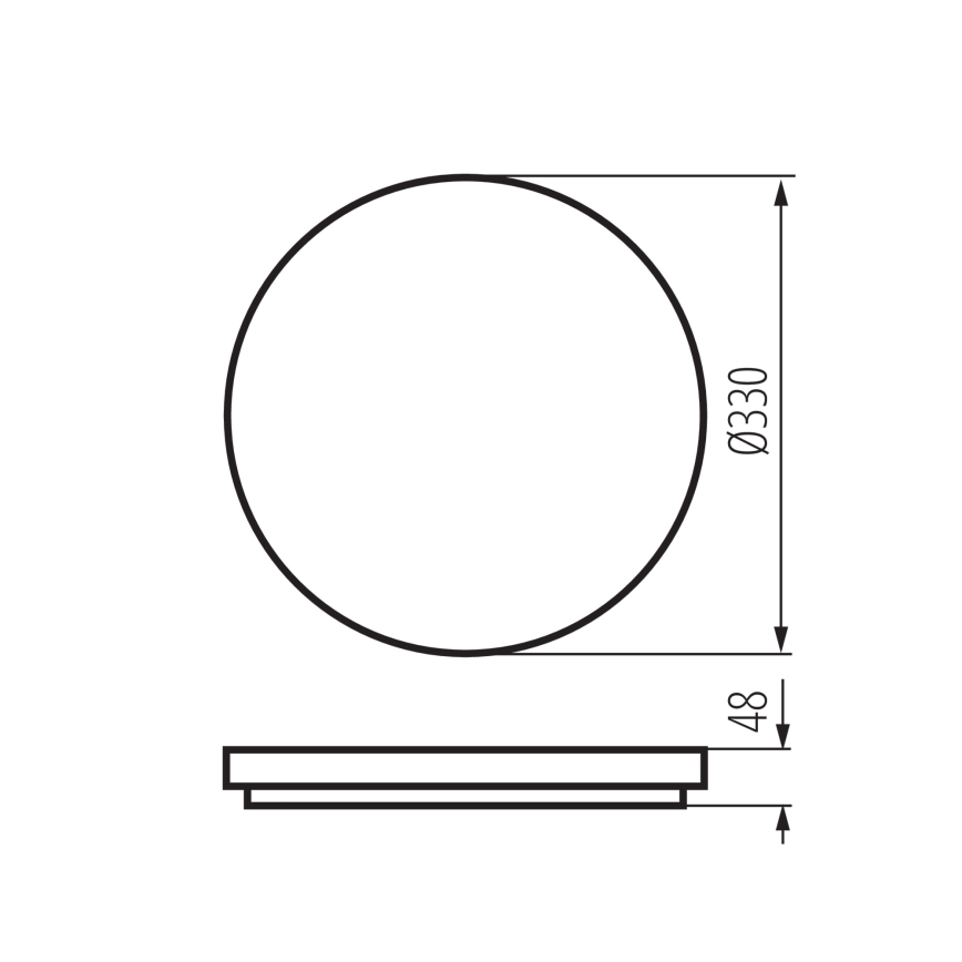 LED loftlampe med bevægelses- og skumringssensor VARSO LED/22/30W/230V 3000/4000/6500K Ø 33 cm IP54