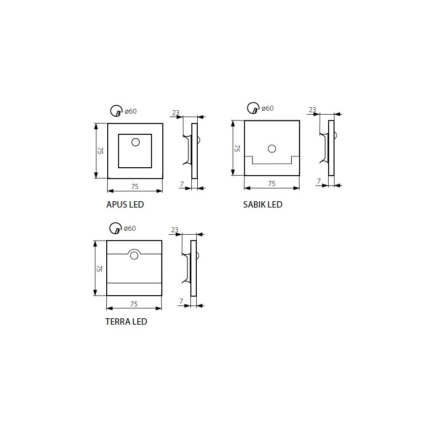 LED trappelampe med sensor LED/0,8W/12V 3000K