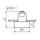 Indbygningslampe MINI RITI 1xGU10/25W/230V sort/hvid
