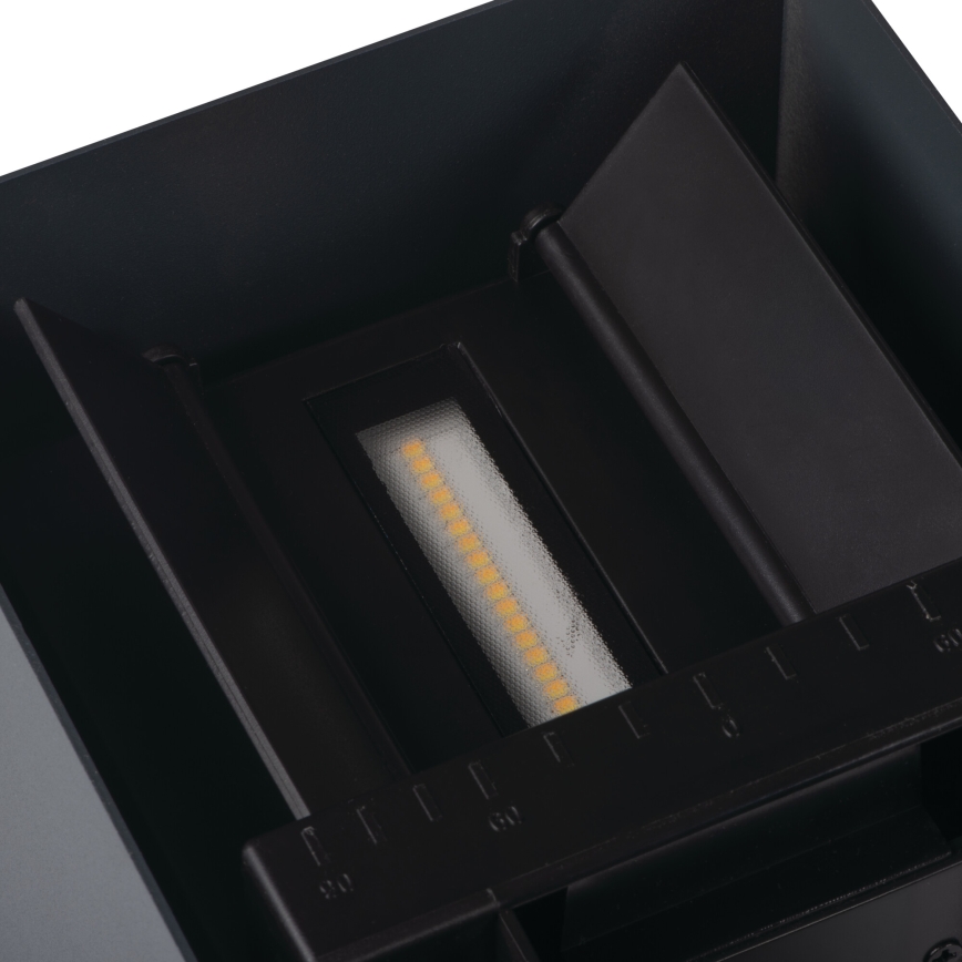 LED solcellevæglampe med sensor REKA LED/3W/3,7V 1800 mAh 3000/4000/6500K IP65 sort