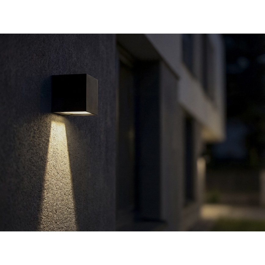 LED solcelle-væglampe med sensor REKA LED/3W/3,7V 1800 mAh 3000/4000/6500K IP65 antracit