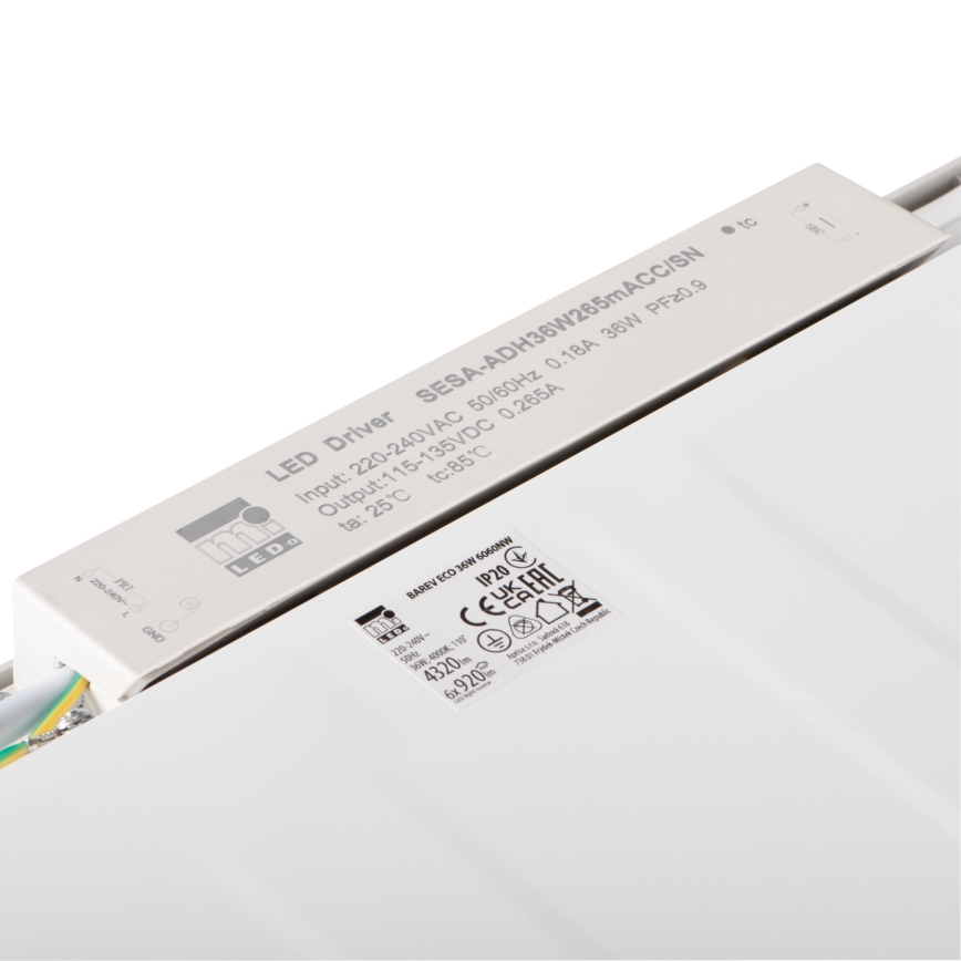 LED indbygningspanel BAREV ECO LED/36W/230V 4000K 60x60 cm