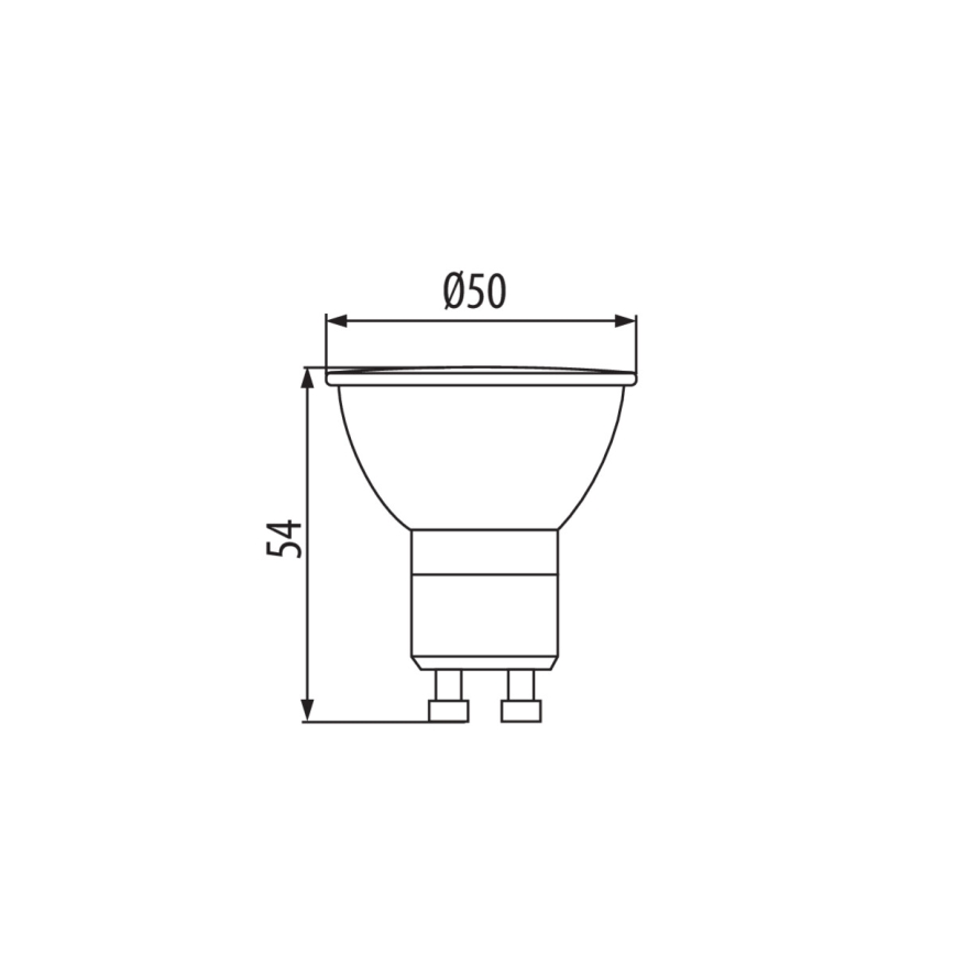 LED-pære GU10/2,7W/230V 4000K