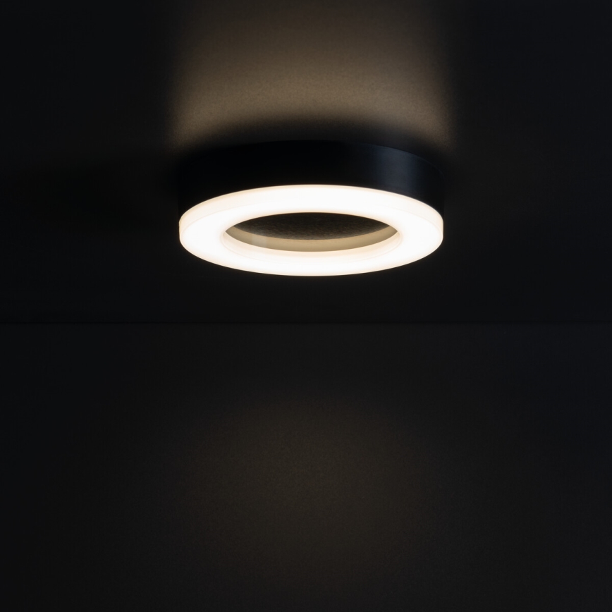 Udendørs LED loftlampe TURA LED/15W/230V 4000K IP54 sort