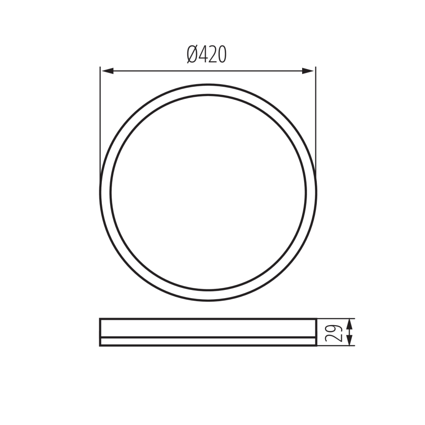 LED loftlampe til badeværelse AZPO LED/22W/230V diameter 42 cm IP54 hvid