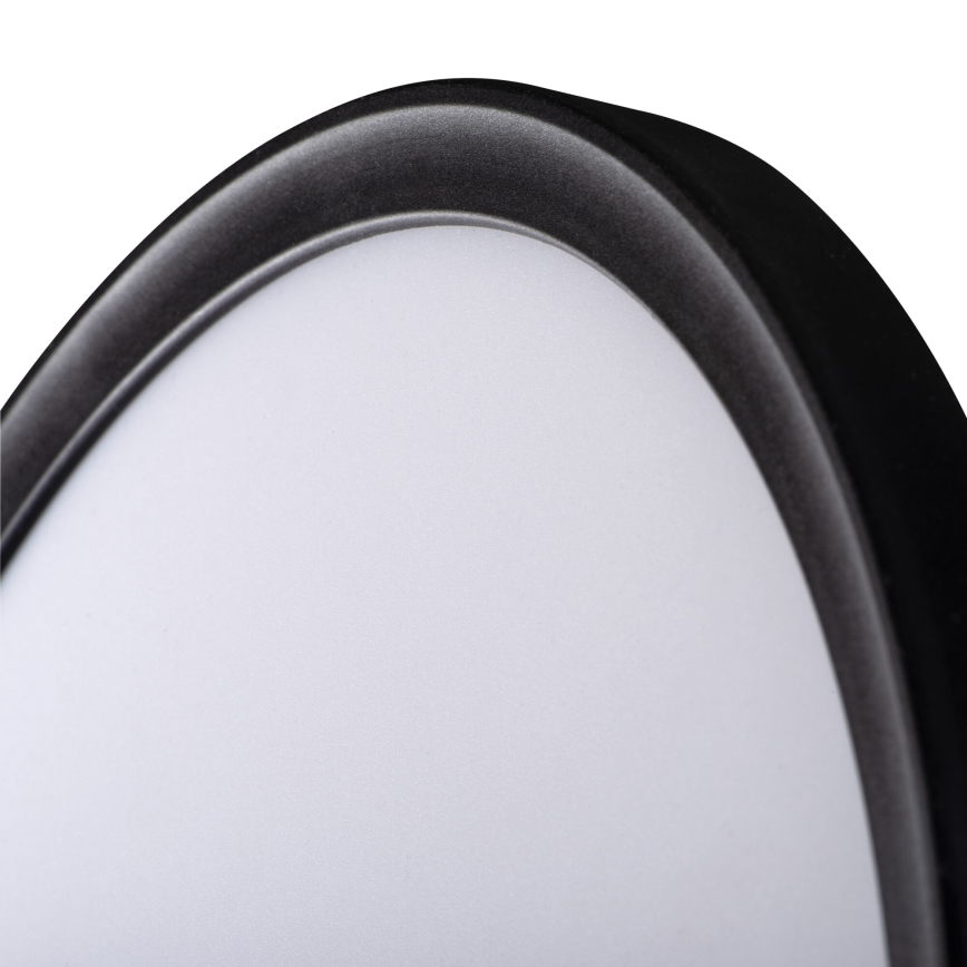 LED loftlampe AZPO LED/11,8W/230V 3000/4000/6000K Ø 22,5 cm IP54 sort