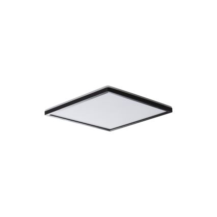 LED-loftlampe AZPO LED/12,3W/230V 3000/4000/6000K 22,5x22,5 cm IP54 sort