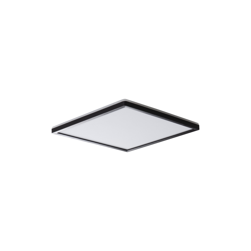 LED-loftlampe AZPO LED/12,3W/230V 3000/4000/6000K 22,5x22,5 cm IP54 sort