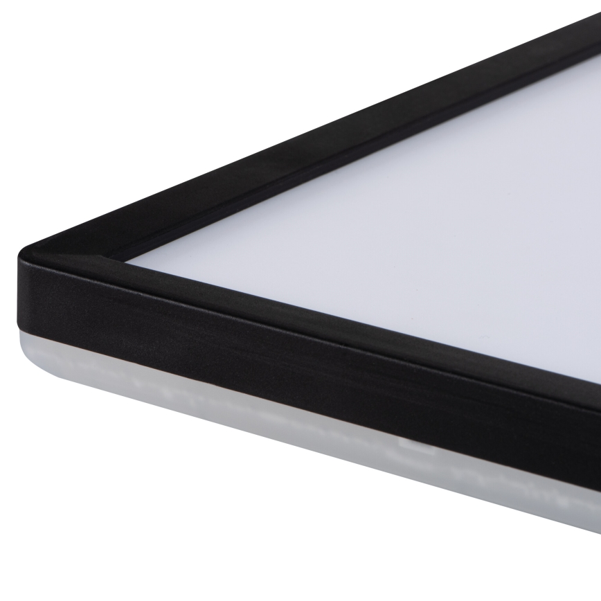 LED-loftlampe AZPO LED/12,3W/230V 3000/4000/6000K 22,5x22,5 cm IP54 sort