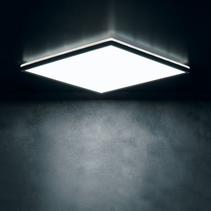 LED-loftlampe AZPO LED/17,5W/230V 3000/4000/6000K 30x30 cm IP54 sort