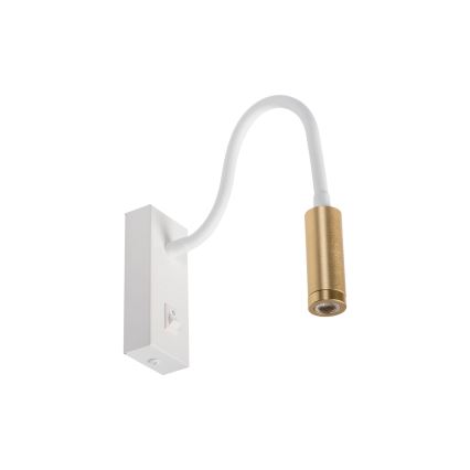 LED fleksibel lampe TONIL LED/3,3W/230V hvid/guld