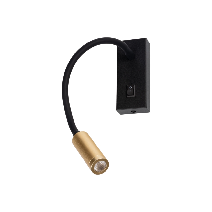 LED fleksibel bordlampe TONIL LED/3,3W/230V sort/guld