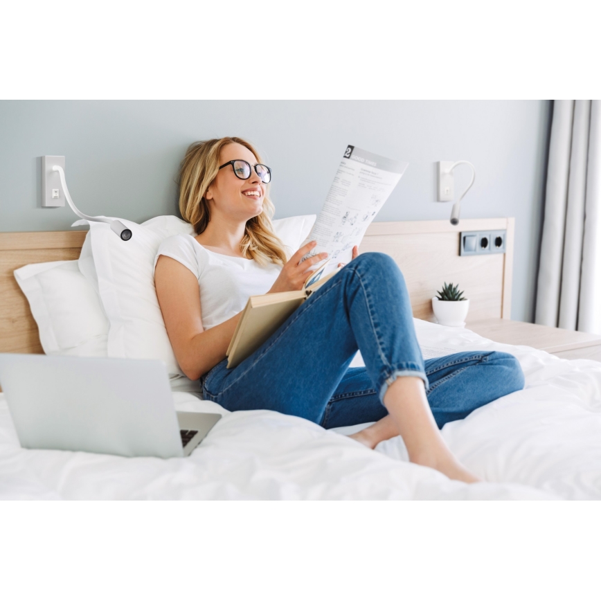 Fleksibel LED væglampe TONIL LED/2,7W/230V hvid