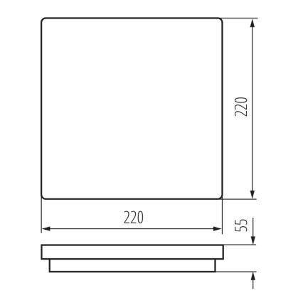 Udendørs LED loftlampe BENO LED/18W/230V 4000K IP54 hvid