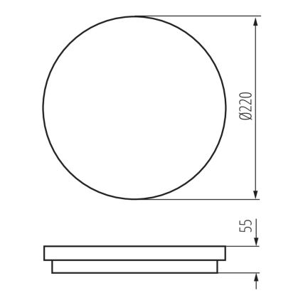 LED udendørslampe med sensor BENO LED/18W/230V 4000K antracitgrå IP54