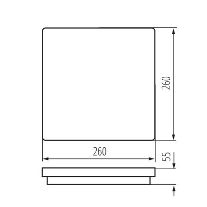 LED udendørs loftlampe BENO LED/24W/230V 4000K IP54 hvid