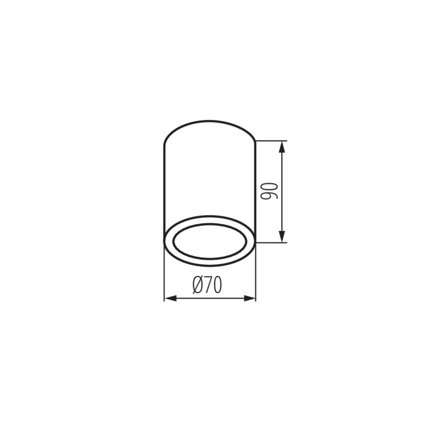 Kanlux 33361 - Udendørs spotlampe AQILO 1xGU10/7W/230V IP65 sort