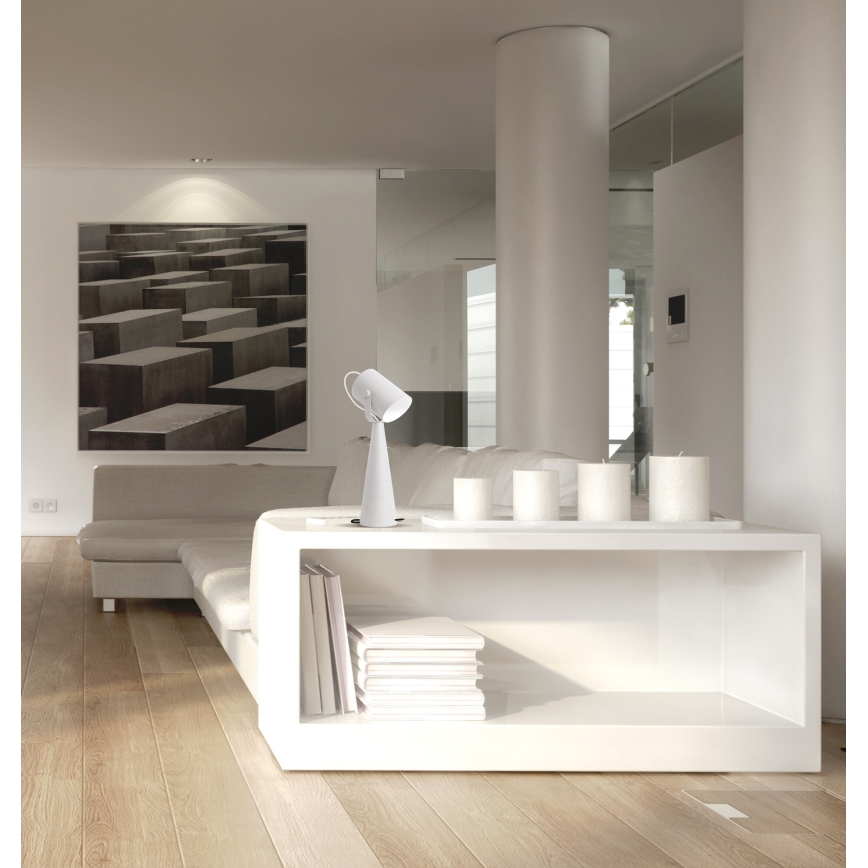 Bordlampe LARATA 1xE27/5W/230V hvid