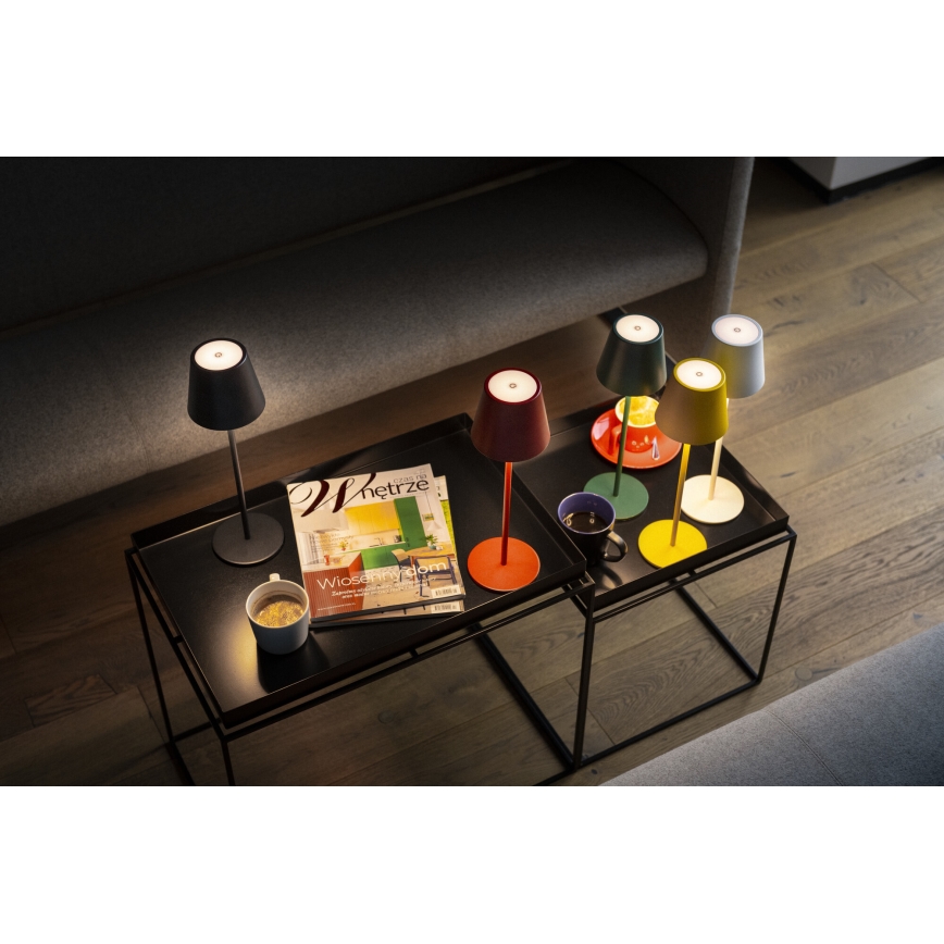 LED Bordlampe dæmpbar og genopladelig INITA LED/1,2W/1800 mAh IP54 gul
