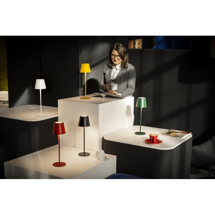 LED Bordlampe dæmpbar og genopladelig INITA LED/1,2W/1800 mAh IP54 gul