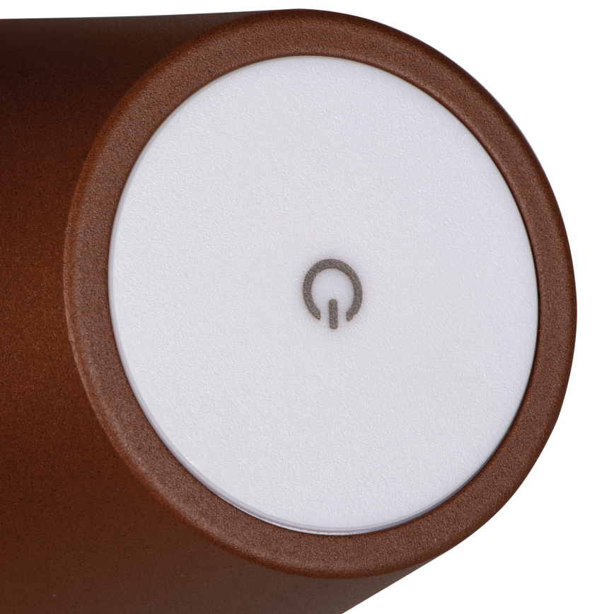LED Bordlampe dæmpbar og genopladelig INITA LED/1,2W/1800 mAh IP54 brun