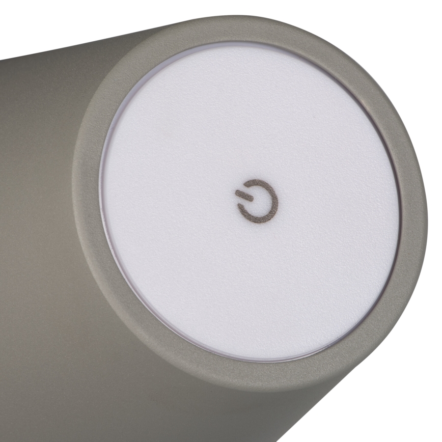 LED Bordlampe dæmpbar og genopladelig INITA LED/1,2W/1800 mAh IP54 grå