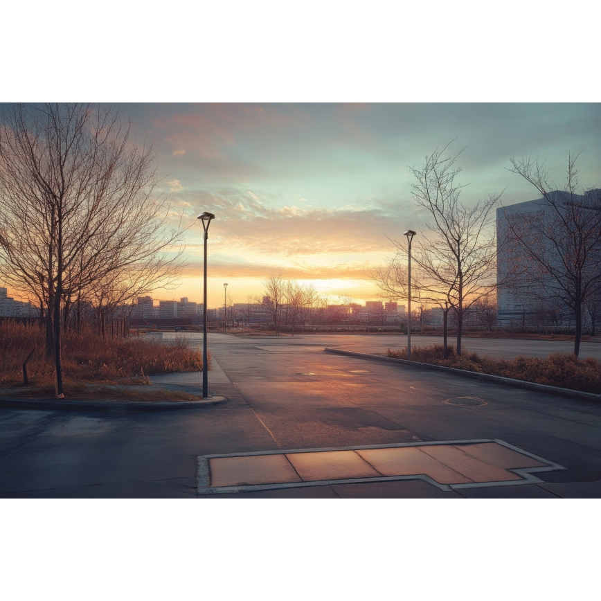 LED gadelampe PARCOLI LED/30/40/50W/230V 3000/4000/6500K IP66 grå